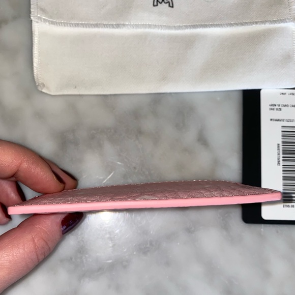 ✨SOLD✨ New Authentic MCM Visetos Original Card Holder in Pink Blossom - Picture 7 of 9